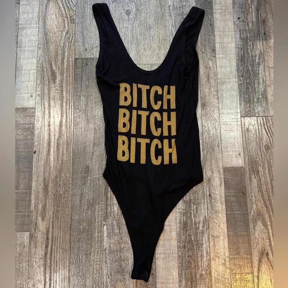 Dolls Kill B**** Bodysuit - Picture 1 of 4